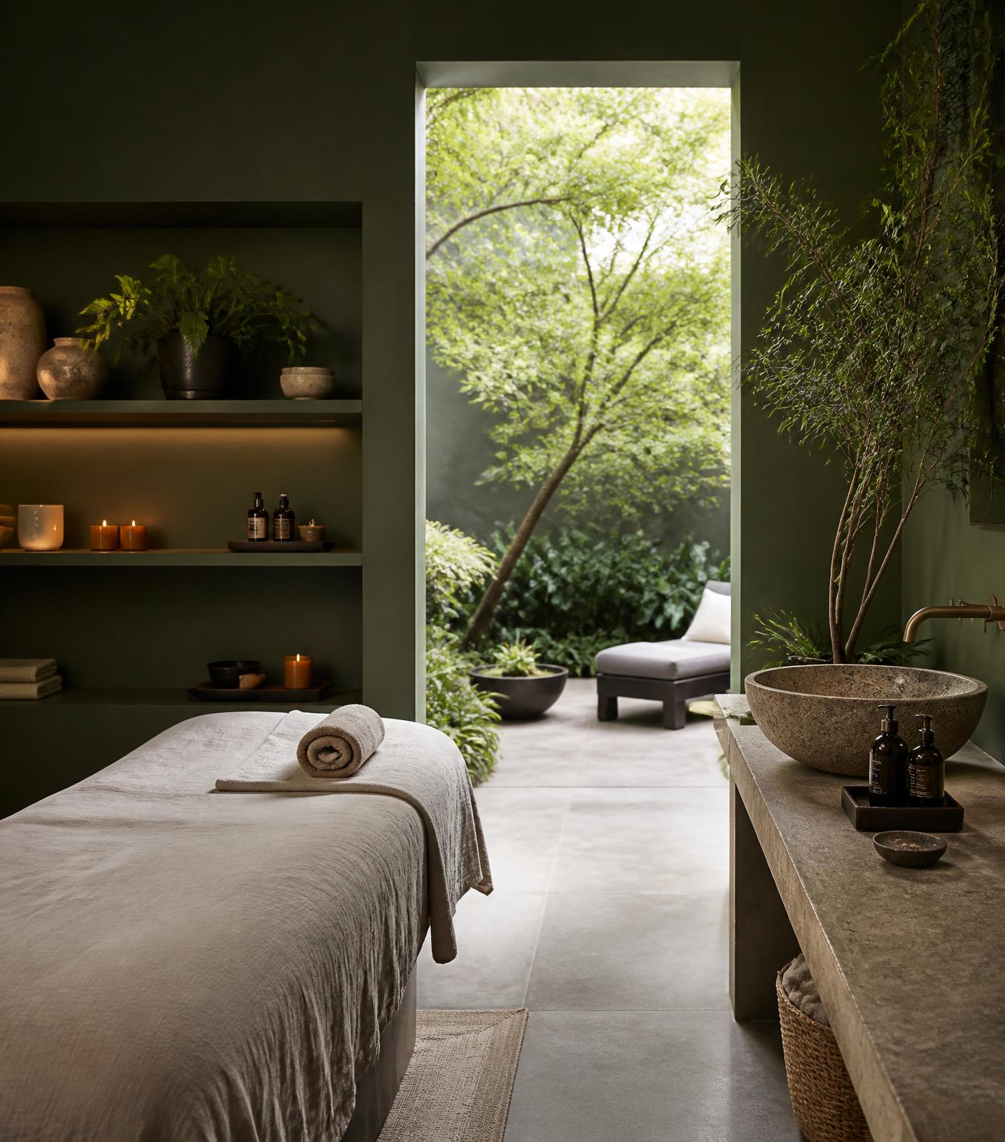 Verdure House spa treatment room